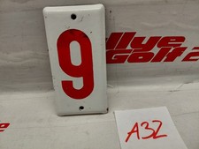 DDR EMAILLE SCHILD NUMMER