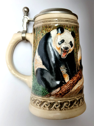 Halbrelief panda krug - halbrelief,