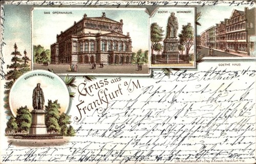 Litho frankfurt main oper - litho, main,