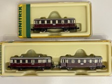 Minitrix 2093 2095 Treibwagen Diesel CvT-34b DRG beige/rot Furth-Regensburg OVP