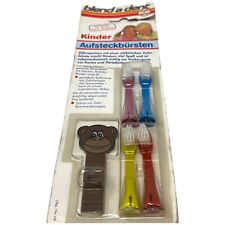 2 Kinder Zahnbürsten Blend a dent - Vintage 1980 er MOC - INKgrafiX TOYS A164