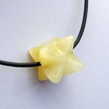 Anhänger Merkaba 15 mm, gebohrt, Calcit