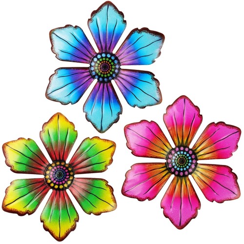 Metallblumen wanddekoration - metallblumen,
