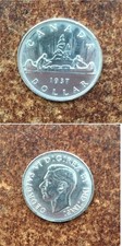 Kanada Silberdollar 1937 "
