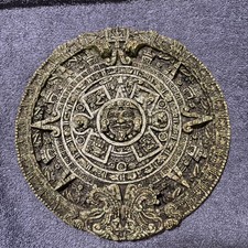 Azteken Sonnenuhr Sammler Wandbild Stein