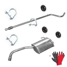 Komplette Auspuff + Anbausatz