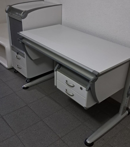 Moll schreibtisch grau mit - schreibtisch,