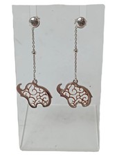 NOMINATION Ohrringe Damen Elefant Silber Elegant Hänger 3cm Metall