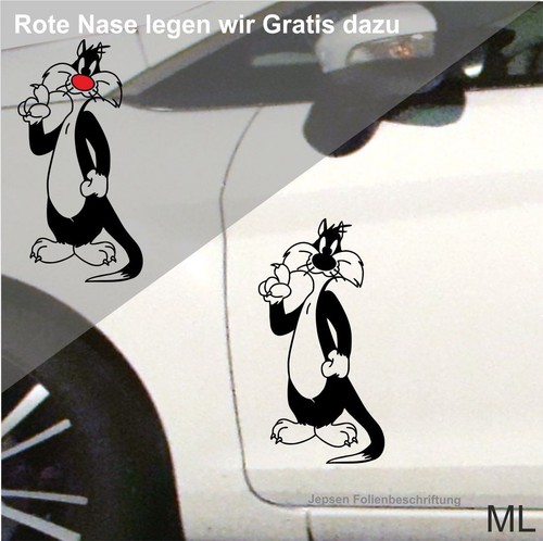 Autoaufkleber kater sylvester - autoaufkleber,