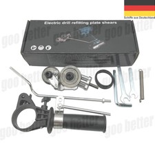 Elektrische Doppelkopf Blechknabber Blechschneider Bohrmaschine Blechschere DHL