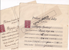 2 Dokumente 1936/37 Gremium Pharmaceuticum Olmütz Olomuoense Mähren Rysy Bodrich