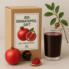 BIO Granatapfelsaft - Direktsaft / Muttersaft 3 L Bag in Box Bio-Qualität