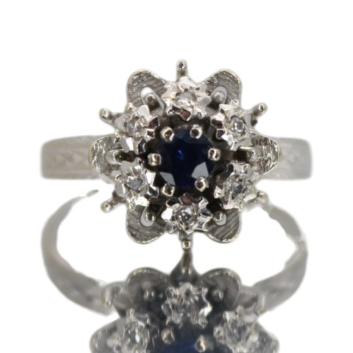 Diamant ring gold blauer - gold,