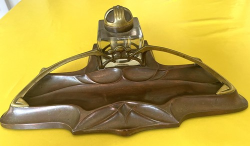 Antikes jugendstil tintenfass - jugendstil,
