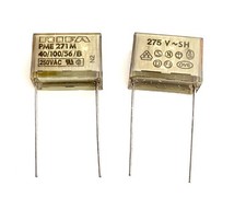 2x Vintage RIFA  PME 271M 40/100/56/B Capacitor NOS 220 nF 0.22 uF X2