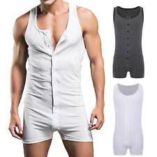 DE Herren One Piece Short Unitard Bobysuit Trainingsanzug Fitness Bodybuilding