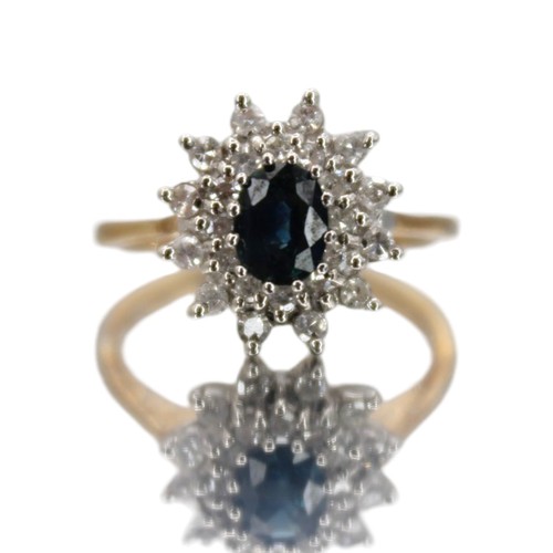 Gold blauer saphir diamant - gold,