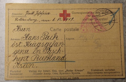 Kriegsgefangenenpost 1917