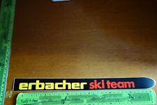 Alter Aufkleber Skikleidung Skizubehör Skigebiet ERBACHER SKI TEAM