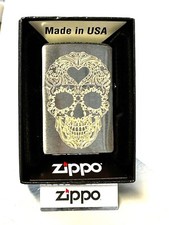 Zippo PHANTOM SKULL Totenkopf + GRATIS GRAVUR mit oder ohne Geschenk-Set