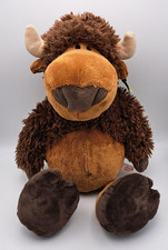 Nici Bison Büffel Big Bow Kuscheltier Plüsch 50cm Etikett