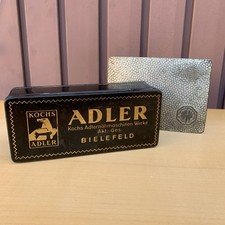 2er Set Dosen Blechdose Kochs Adler Bielefeld Wolff & Sohn Karlsruhe vintage alt