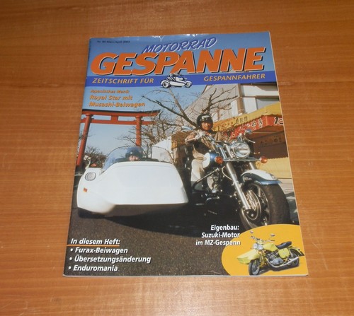 Motorrad gespanne märz april - gespanne, märz/april
