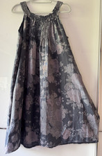 Lagenlook, italy, Leinen, Kleid/Tunika, blau/grau/rosa, 42-46, top