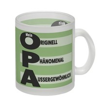 Mein Opa - originell, phänomenal, aussergewöhnlich Glas Tasse Du bist