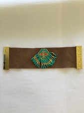 Hipanema  Leder Armband, Gr. S,  braun mit Perlen, Länge 17 cm, neu