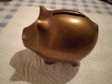 Sparschwein Messing mit Drehverschluss