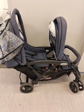 Chic 4 Baby DUO Geschwisterwagen - Melange Grau (27460)