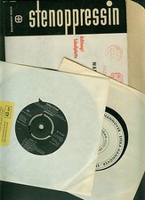 Alte Werbeschallplatten 1959 EFEKA Hannover Stenoppressin mit  Herztönen  