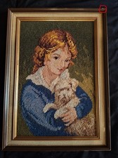 Gobelin Stickbild - Mädchen