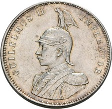 Deutsch-Ostafrika, Wilhelm II., Rupie 1906 J, Hamburg