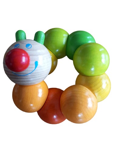 Haba babyrassel holzraupe - babyrassel,