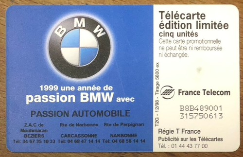 Telekarte bmw passion - telekarte,