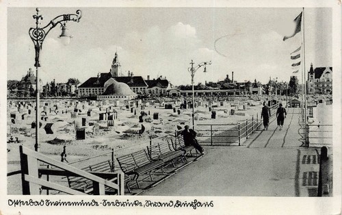 Kurhaus und strand - und, in