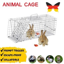 Lebendige Tierfalle 60x18x21cm für Katzen Groundhogs,Opossums, Kleintierfalle DE