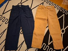 2x H&M Leinenhosen 110/116/122 clean boho looseFit zar dawa öko waldorf jeans 2