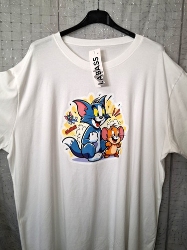 Labass shirt weiß bunt - labass, tom