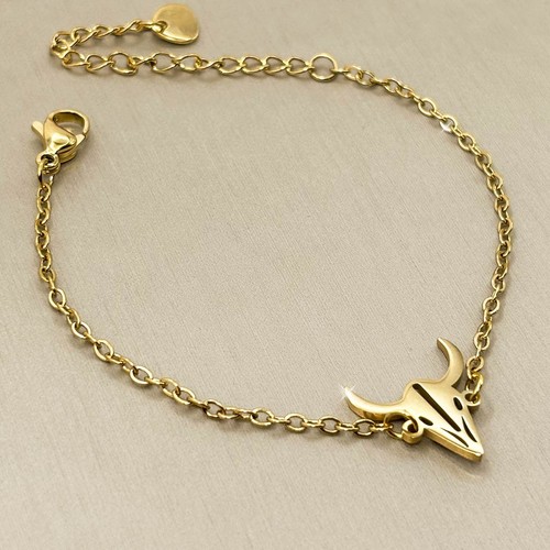 Damen armband edelstahl gold - edelstahl,