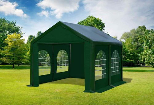 Partyzelt 3x4m grün pvc - 3x4m,