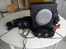 Logitech X-530 5.1 PC-Lautsprechersystem, Surround Anlage, Aktiv Subwoofer, Kino