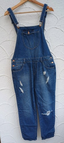 Damen jeans latzhose mit - damen,