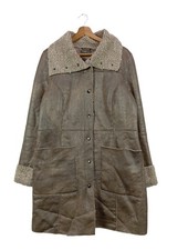 TRAMONTANA Kunstledermantel Damen Mantel Gr. DE 42 wollweiß Casual-Look