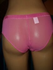 Süßes transparentes Nylon Höschen 40-42 in pink Nylonslip Panty Slip (E174) 