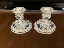 Hutschenreuther Kerzenständer, Zwiebelmuster, 8,5cm, 2 Stück