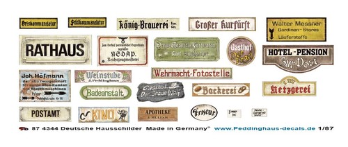 Peddinghaus decals 87 4344 - , 1/87