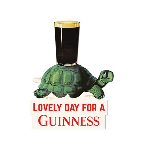 Guinness blechschild - 3d-blechschild,